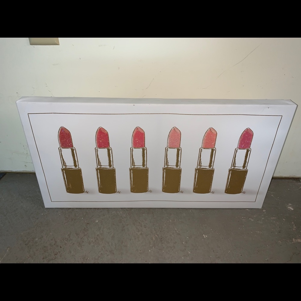 Lipstick wall sign/art